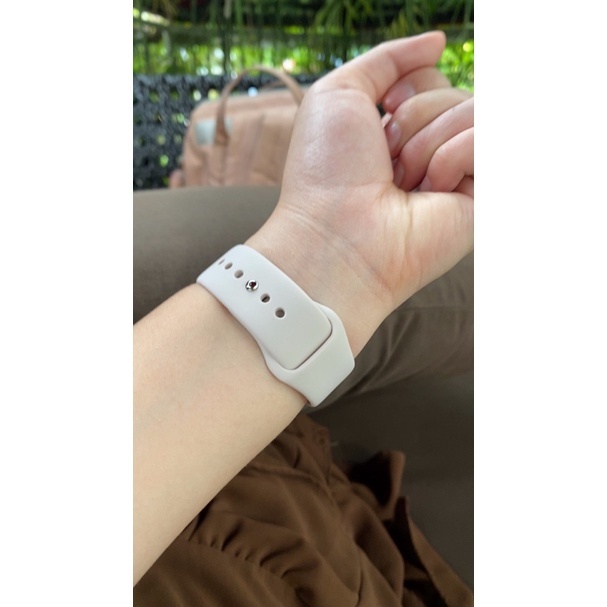 Dây silicon chống bám bẩn cho đồng hồ iWatch 49mm 45mm 44mm 41mm 42mm 40mm 38mm HUSA