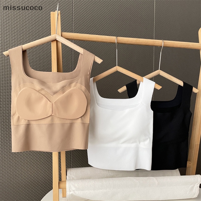 Áo Bra lỗ Nữ Su Tăm 2 Dây Dáng Dài Có Mút Nâng Ngực Màu Pastel Quyến Rũ