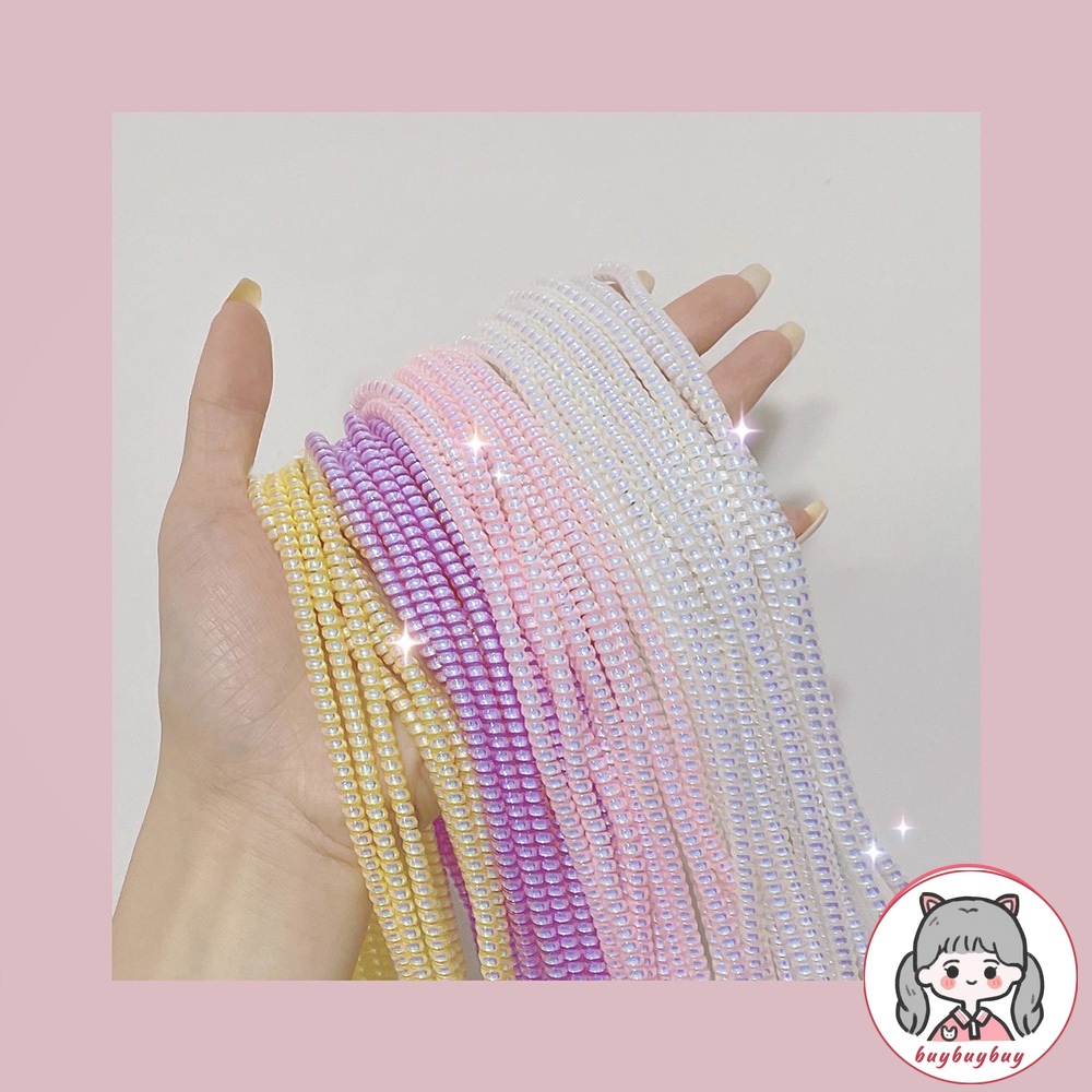 Dây Cáp Sạc Xoắn Ốc Dài 1.4m Nhiều Màu Thông Dụng Trang Trí Cho iphone samsung huawei