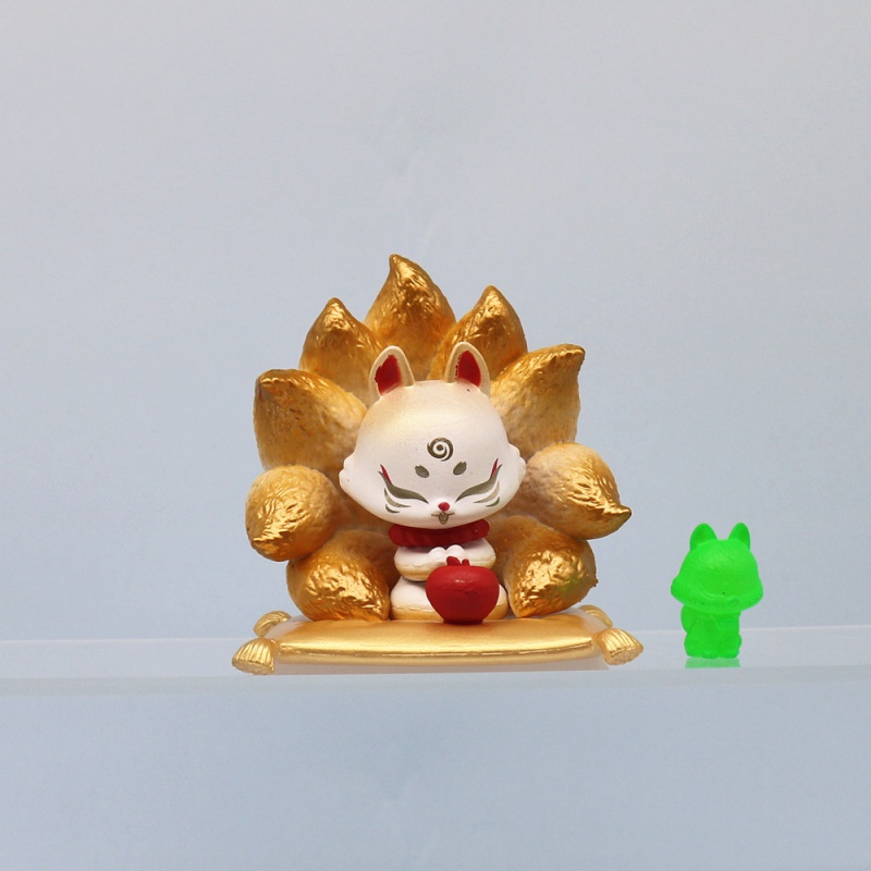 Tượng Cáo Chín Đuôi Làm Bằng Thủ Công Mỹ Nghệ Trang Trí Xe Hơi