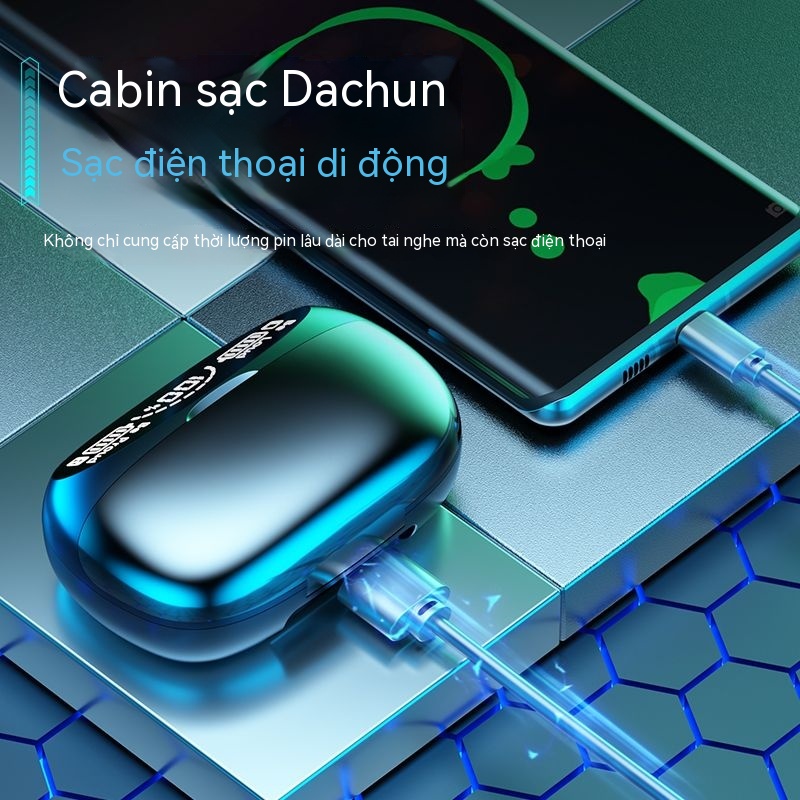 Tai Nghe Bluetooth Không Dây Mới Loại Thể Thao Loại Dẫn Truyền Không Vào Tai Đeo Lâu Không Đau Mini Apple Android