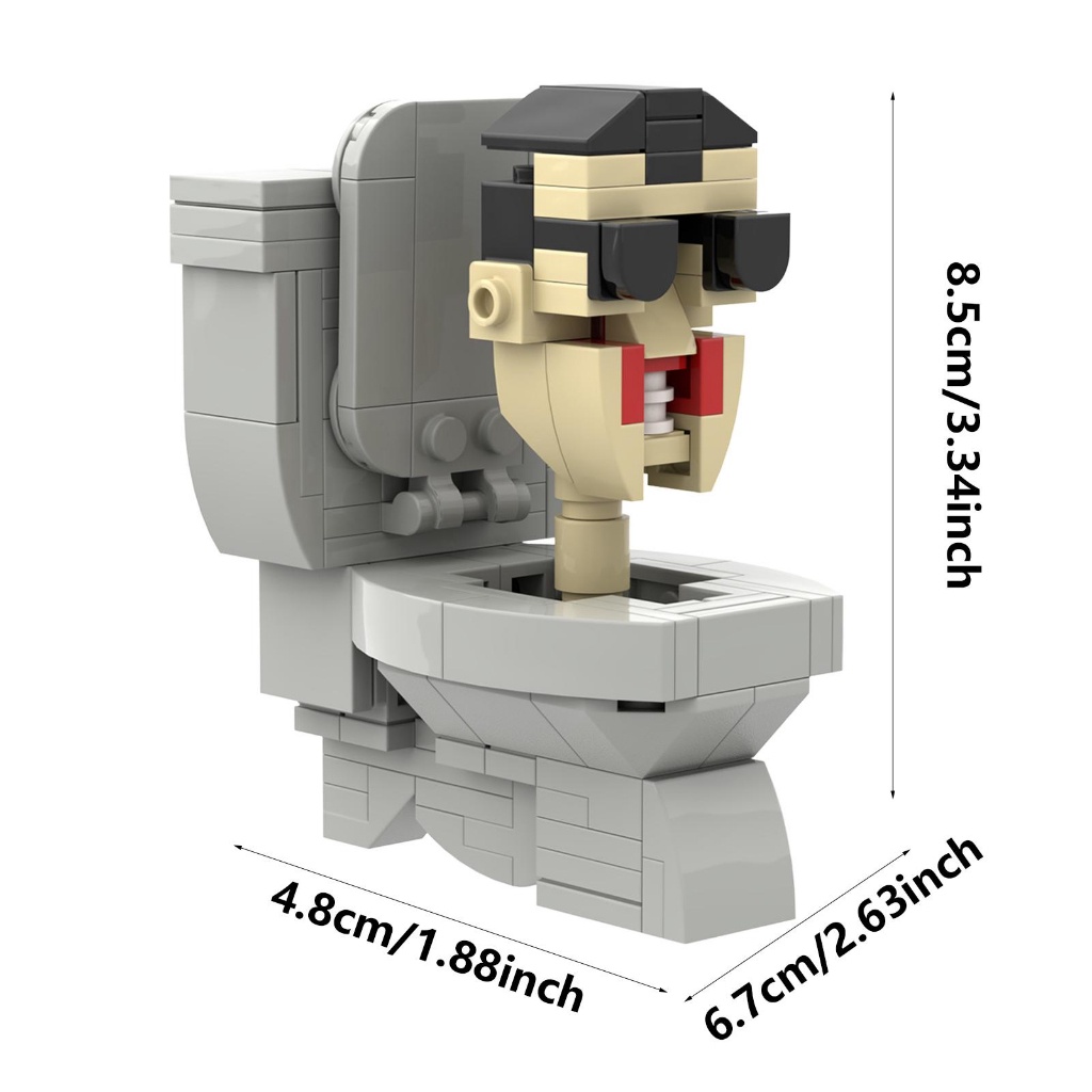 Mới Đồ Chơi Lego Skibidi Toilet tvman titan V2