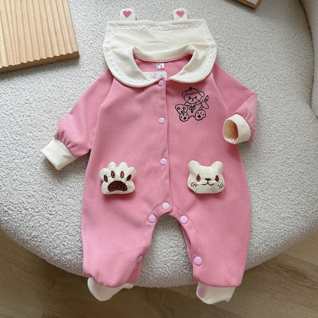 Bộ body dài tay bodysuit áo liền quần bộ đồ liền thân Babyshop88 cho bé trai bé gái M13.10.23-2