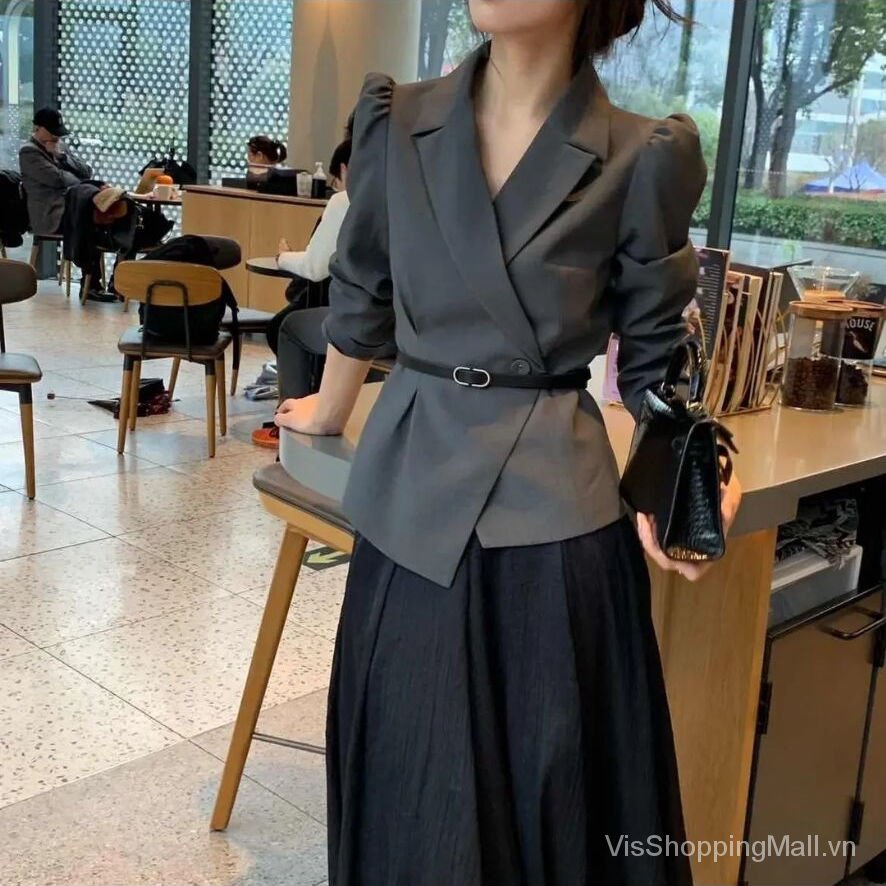 Set Áo Khoác Và Chân Váy Lưới Dáng Dài Thời Trang Cao Cấp Cho Nữ