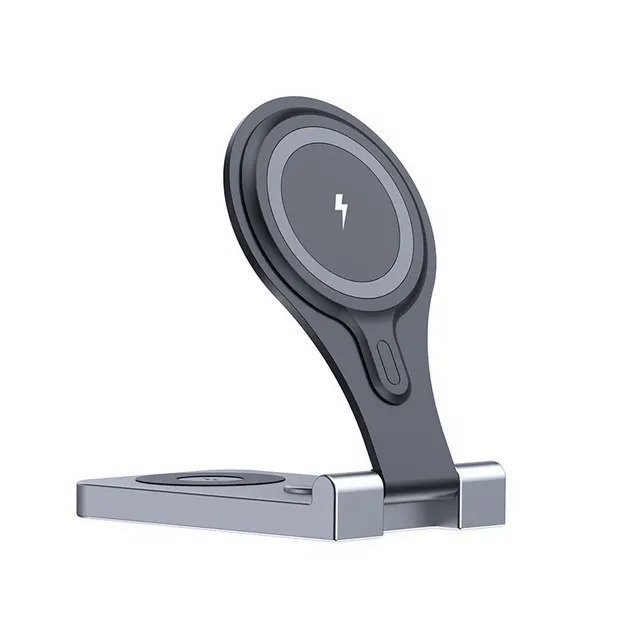 Đế Sạc Nhanh Không Dây 30w Gấp Được Cho iphone 15 14 13 12 pro max apple watch 8 7 airpods 3 Trong 1