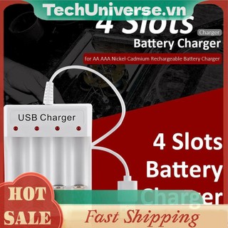 Đế Sạc Pin Thông Minh 4 Ngăn usb Bằng Niken Hydro Hydro Hydro Hydro aa aaa