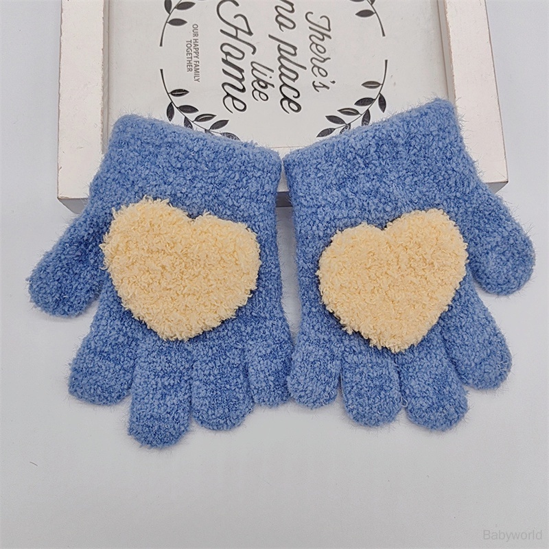 Găng Tay Lông Nhung Dày Dặn Ấm Áp Dễ Thương Xinh Xắn Cho Bé