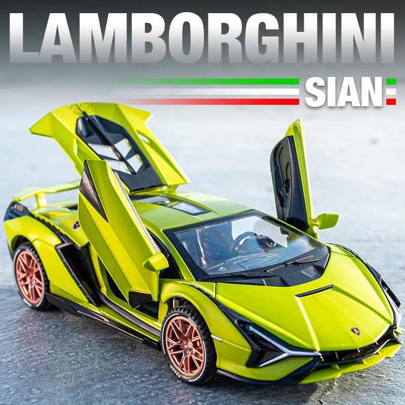 Mô Hình Xe Hơi lamborghini Tia Chớp Độc Đáo Bằng Hợp Kim