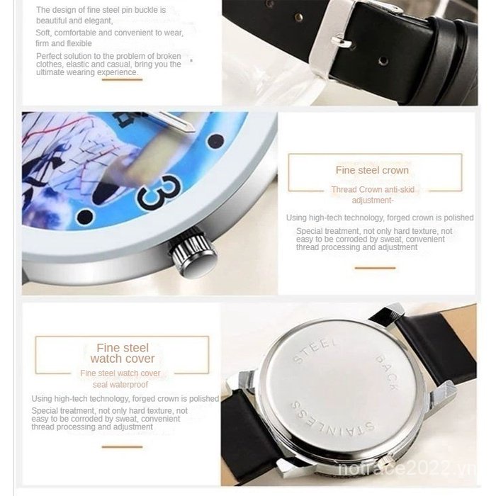 ★Genshin Impact★Đồng Hồ Đeo Tay paimon & keqing game merchandise Hai Chiều Thời Trang