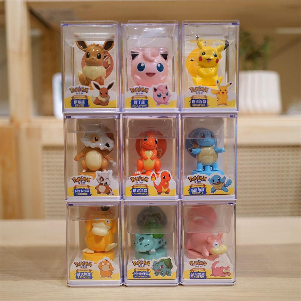 Mmluck pikachu Mô Hình Nhân Vật anime Syduck squirtle charmander bulbasaur Nghiêm Làm Đồ Chơi Trang Trí Xe Hơi