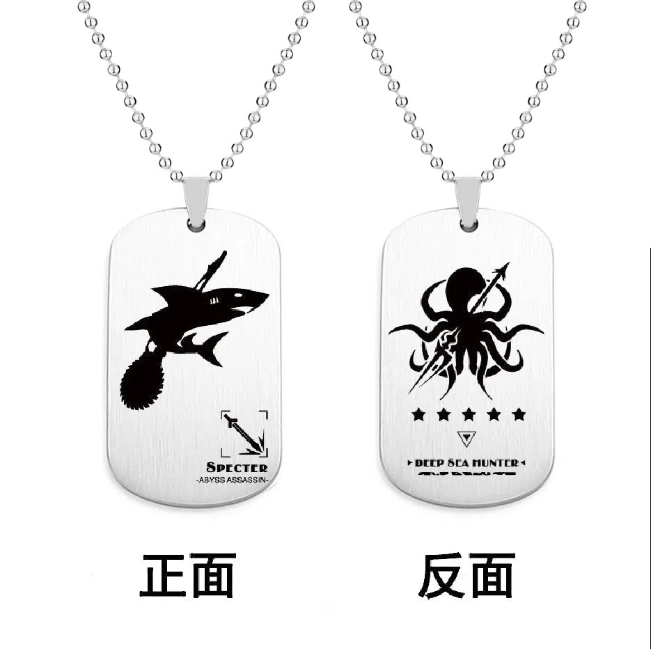 Arknights Huy Hiệu Hai Mặt Bằng Thép Không Gỉ Hình Huy Hiệu longmen Trong game merchandise ark