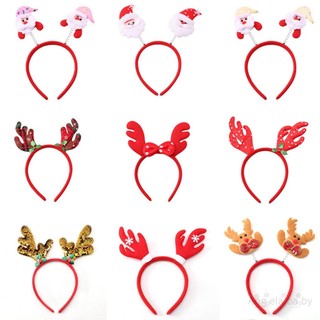 Hian-kids Phụ kiện tóc Cosplay co giãn dễ thương Giáng sinh