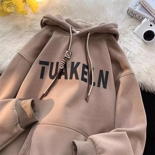 Áo hoodie nỉ bông in chữ tuakeln 2 dây