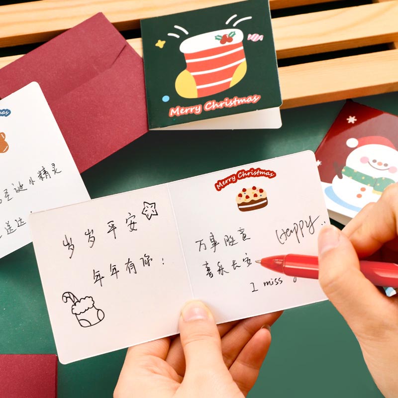 Thiệp Chúc Mừng Giáng Sinh Xinh Xắn Sáng Tạo Thẻ