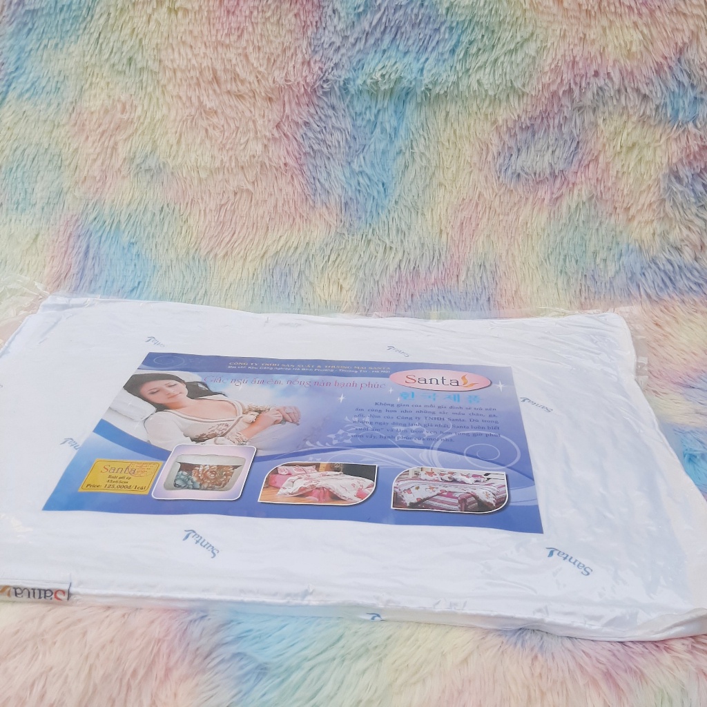 Ruột gối nằm chống xẹp lún  hàng chính hãng Santa từ Cotton và bông gòn
