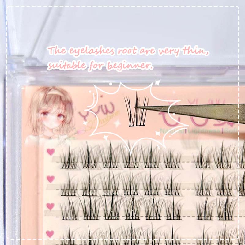 Lông Mi Giả Tự Nhiên LIKEFE Chuyên Nghiệp 11mm-12mm 5 Màu Tùy Chọn