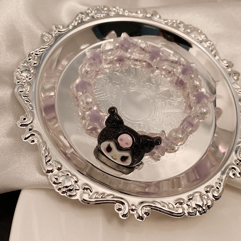 Vòng Tay Hoạt Hình Cún Kumamoto Bằng Ngọc Bích Thời Trang Dành Cho Nữ