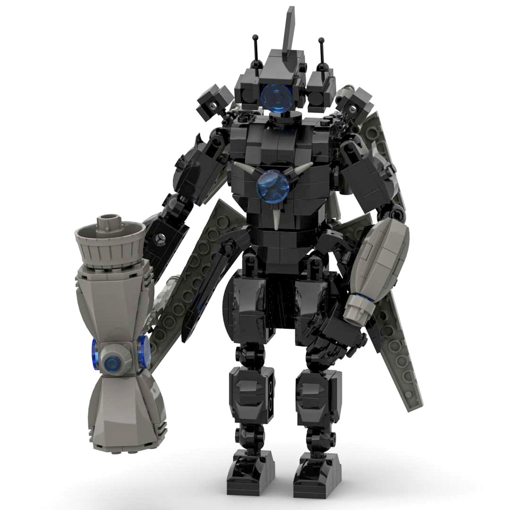 Tương thích LEGO MOC Skibidi Toilet Titan Nhà vệ sinh Titan Man Titan Warhammer Monitor Khối đồ chơi giáo dục cho trẻ em