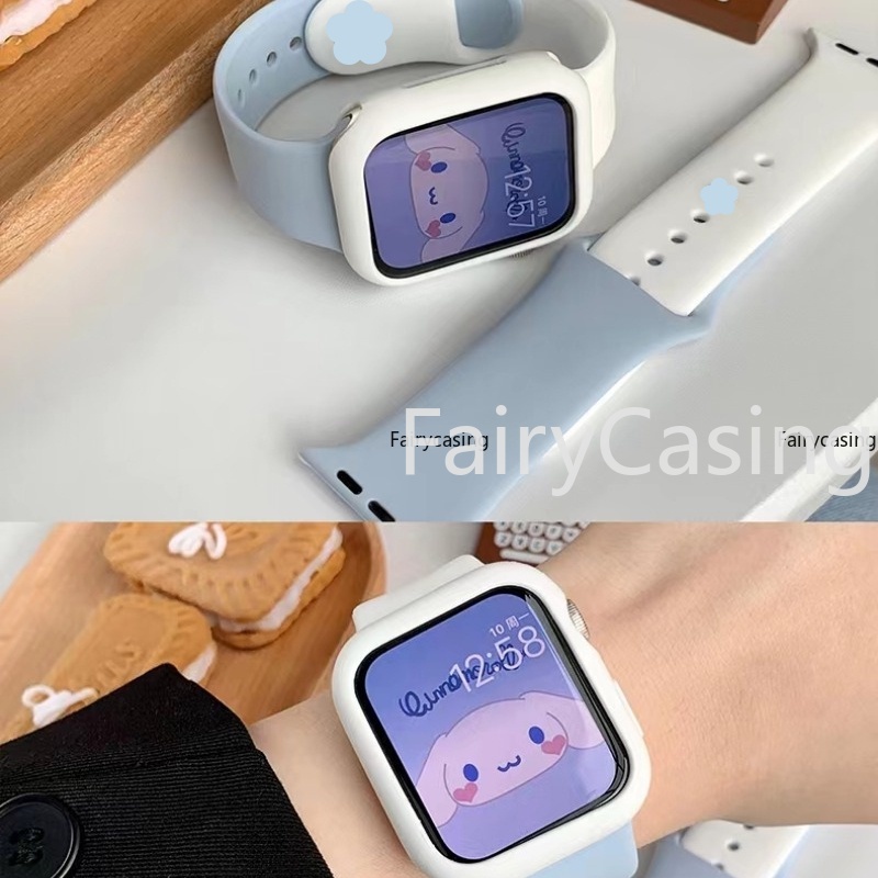 Dây Đeo silicone Hai Màu Cho iwatch uitra series 8 / 76 / 5 / 4 / 3 / se 49mm 45mm 44mm 41mm 40mm / 42mm / 38mm