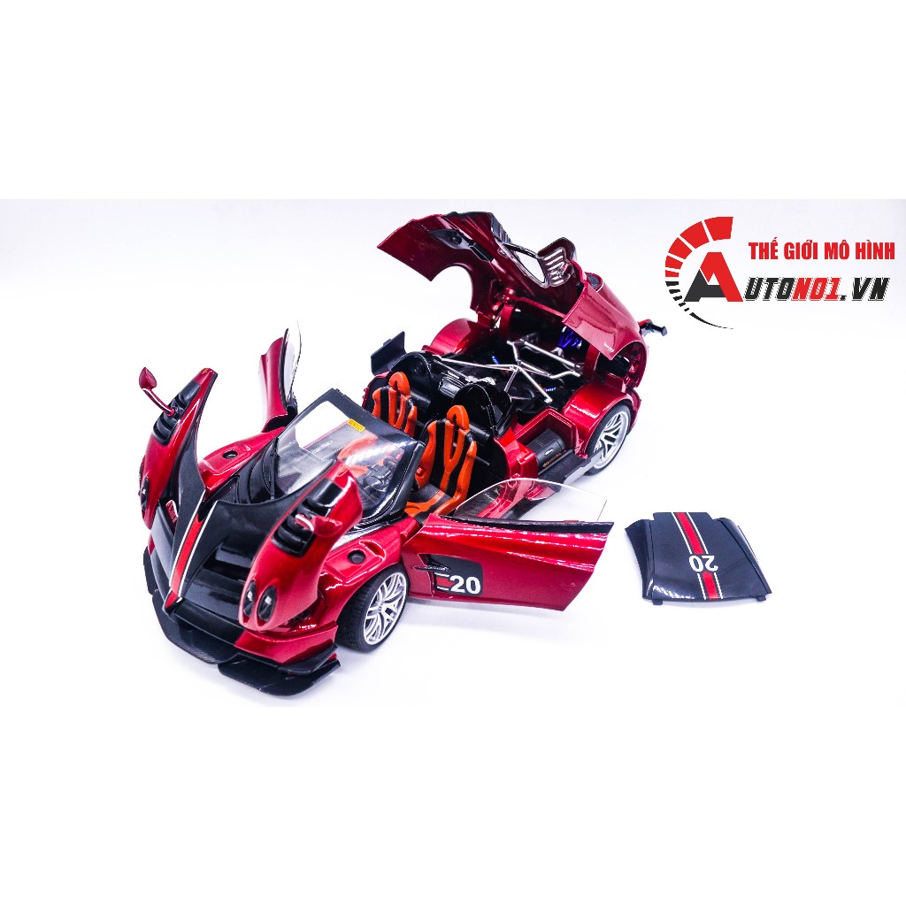 Mô hình siêu xe Pagani Huayra BC mui trần tháo rời được 1:18 Alloy Model OT221Tặng ô tô