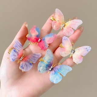 Kẹp Tóc Hình Bướm Màu gradient Dễ Thương Cho Bé Gái