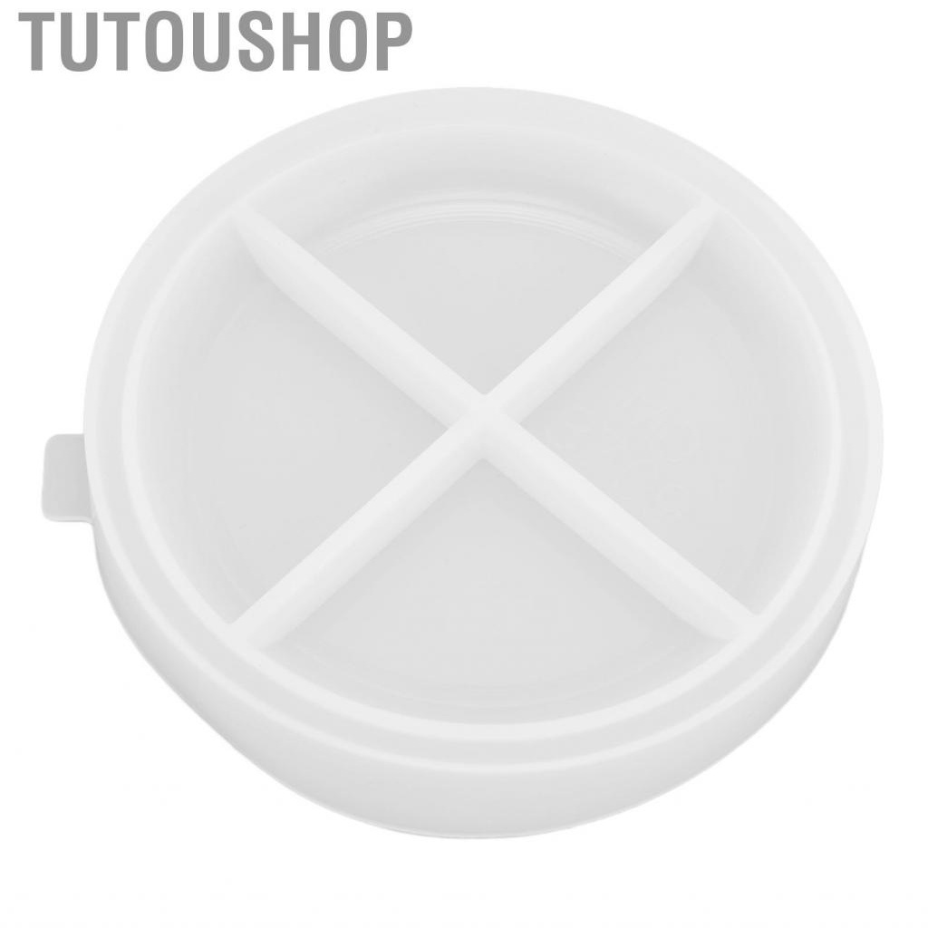 Tutoushop Silicone Mold DIY Small Round  Dripping Tray Storage Box Setting Table