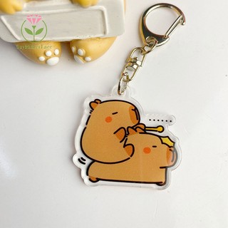 Móc Chìa Khóa Bằng acrylic Hình Hoạt Hình capybara