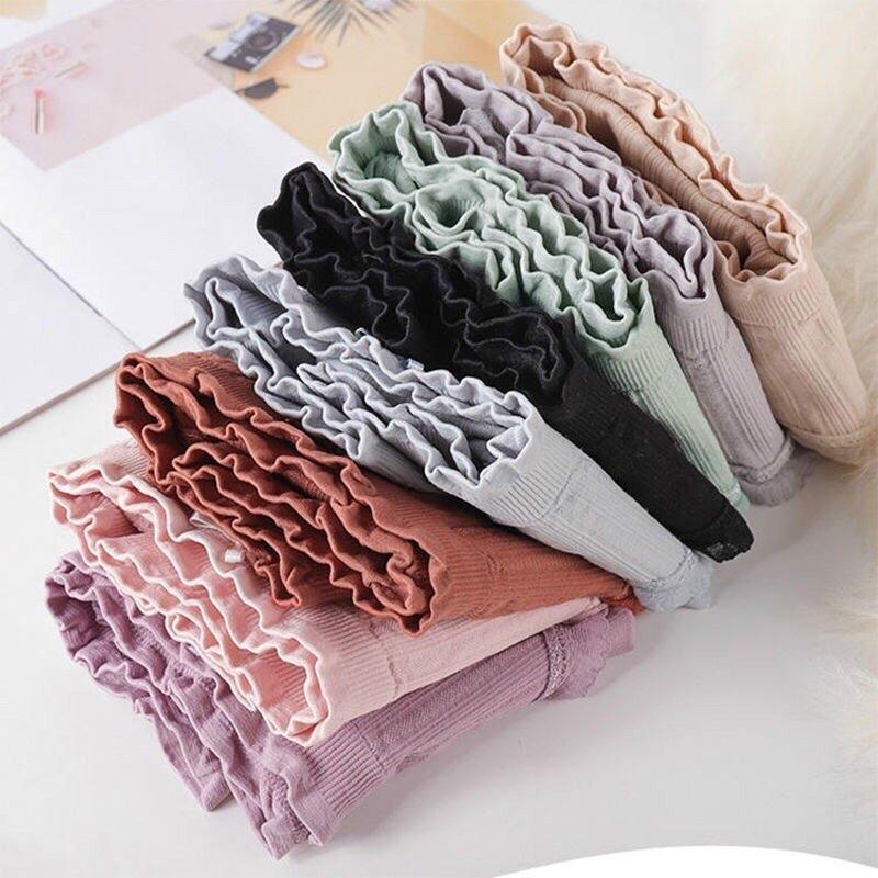 A1 - Quần Lót Nữ Dệt Kim Cotton 100% kháng khuẩn thoáng mát đính nơ xinh tôn vòng 3 gợi cảm