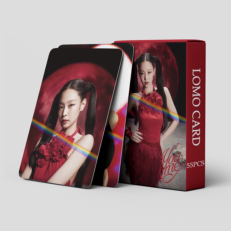 Hộp 55 Tấm Thẻ In Hình Nhóm Nhạc blackpink Xinh Xắn