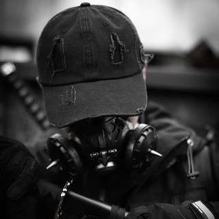 Mũ lưỡi trai màu đen phong cách hiphop đường phố hàn quốc