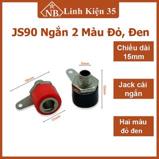 Jack kết nối JS90 ngắn 2 màu đỏ, đen tùy chọn
