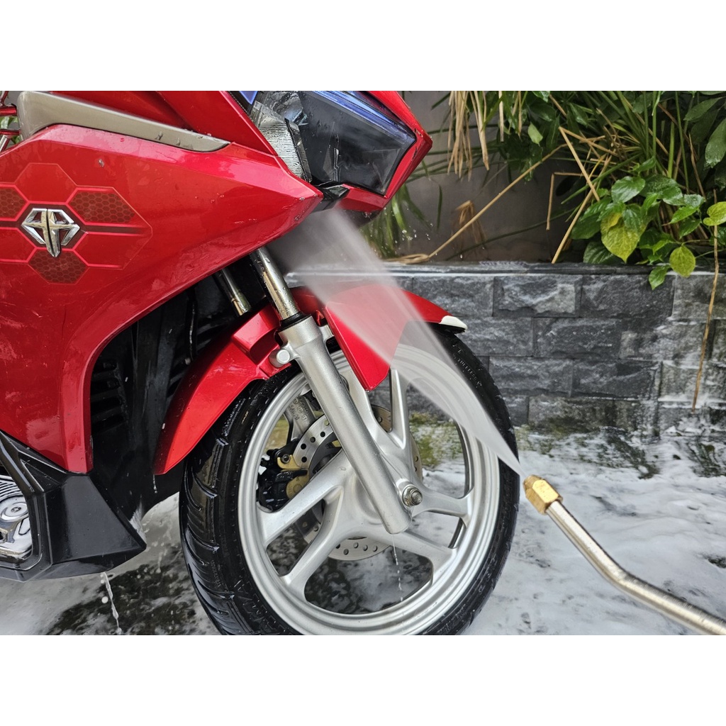 Thanh Nối Dài Đầu Uốn Cong Tích Hợp Béc Phun 25 Độ Cho Máy Rửa Xe Cao Áp