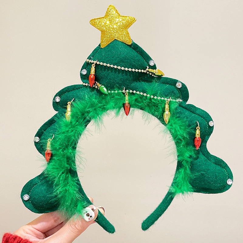 2023 Kids Headband Halloween Cosplay Hair Cartoon Elk Snowflake Bow Hairband Birthday Party Headwear Christmas Gift Accessories 0AZT