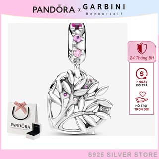 Charm Pandora bạc S925 cây gia đình Pink Heart Family Tree Dangle 1294