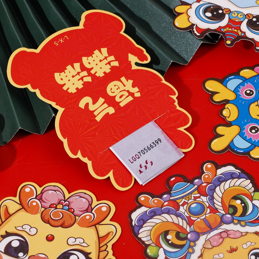 Set 4 / 6 Bao Lì Xì Đỏ mini Hình Rồng 3d Phong Cách Trung Hoa Năm Mới 1 / 6 2024