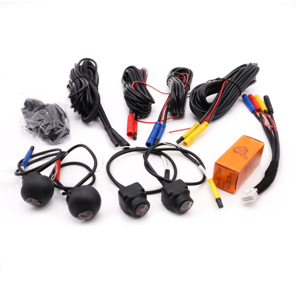 360° Camera Hành Trình 1080p ahd Phía Trước / Sau / Trái / Phải 360 3d Cho Xe Hơi android radio