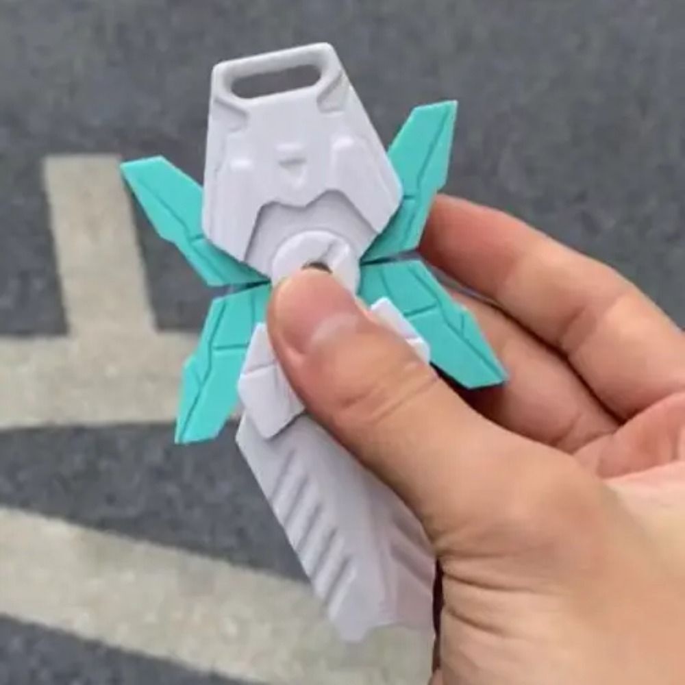 Kenton Đồ Chơi Mô Hình Cà Rốt 3d mini Màu Xanh Lá / Tím / Xanh Lá / Tím / Trọng Lực Mặt Dây Chuyền Xoay