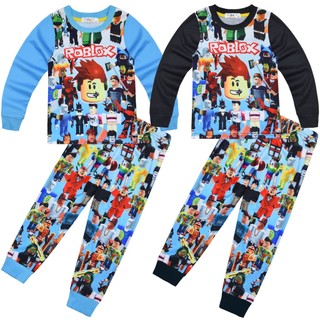 Roblox bộ đồ ngủ dài tay in hình anime 120-170cm cho bé