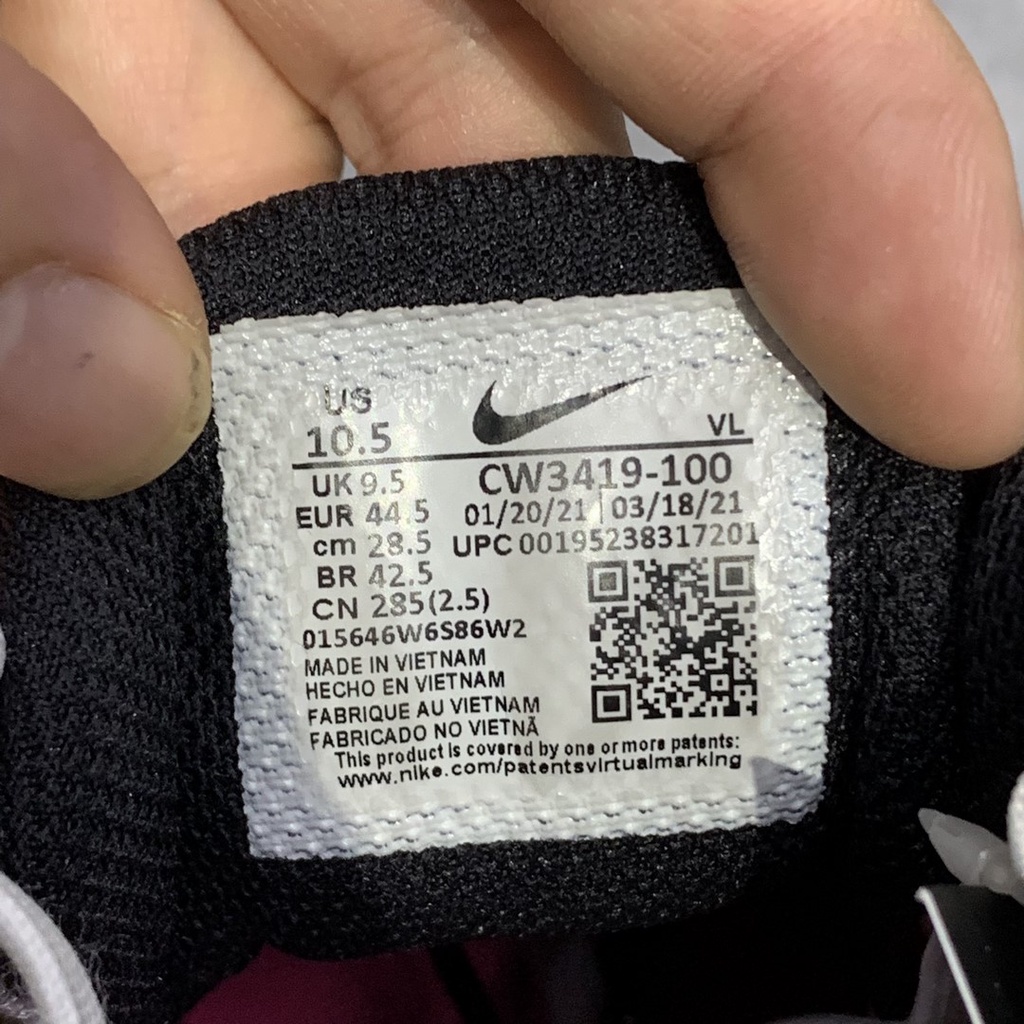 2hand Giày Nike Air Zoom Winflo 8 Rawdacious CW3419-100 SIZE 44.5 9119