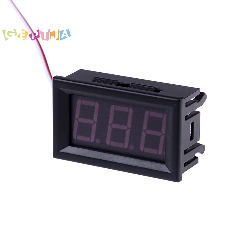 Vôn Kế Kỹ Thuật Số dc 0-30v 3 Dây Màn Hình led Cho Xe Hơi Động Cơ