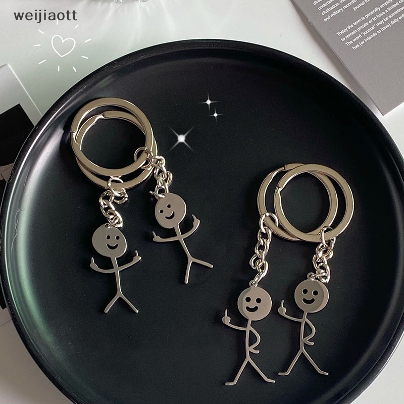Weijiaott interesg Móc Khóa Hình Ngón Tay Giữa Trái Tim Dễ Thương Cá Tính Vui Nhộn Cho Cặp Đôi vn