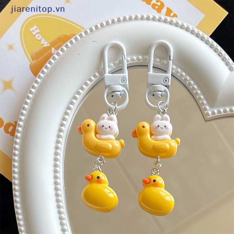 Móc Chìa Khóa Hình Thỏ / Vịt Vàng / Vịt Vàng Dễ Thương Vui Nhộn Cho Học Sinh Nữ vn