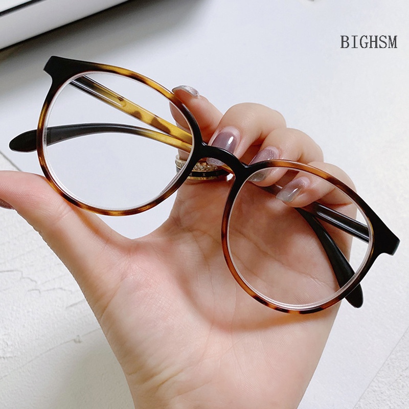 Bighsm Mắt Kính Gọng Tròn Lớn Chống Ánh Sáng Xanh Thời Trang Unisex skk