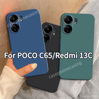 Tpu Ốp Điện Thoại Silicon Dẻo Màu Trơn Chống Sốc Cho xiaomi poco c65 c 65 pococ65 redmi 13c 13 c redmi13c 4g 2023