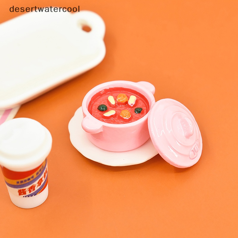 Set 2 Đồ trang trí Nồi Lẩu Mini Trang Trí Nhà Búp Bê diy