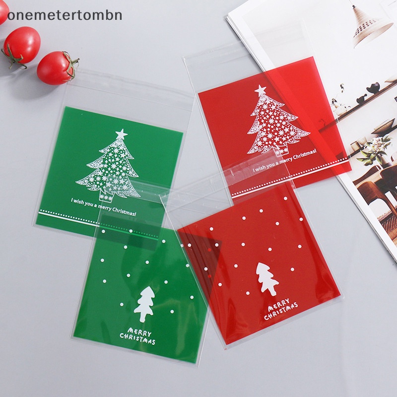 Bn Set 50 Túi Đựng Kẹo / Bánh Quy Trang Trí Giáng Sinh 2024