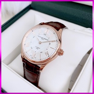 Đồng hồ nam chính hãng Frederique Constant Classics White Dial Men FC-282V5B4 - Máy Pin - Kính Sapphire NEW