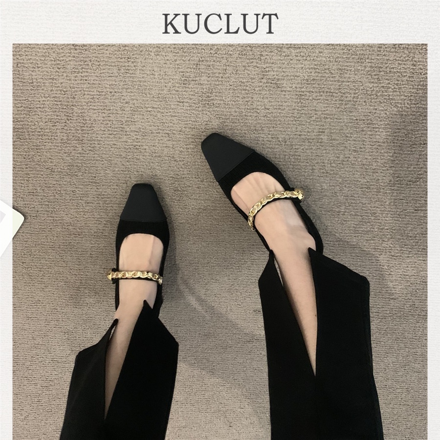KUCLUT dép sandal nữ đế cao giày cao gót nữ đi chơi giày sandal Linh hoạt Thời trang Phối màu tinh tế Nổi bật FLF23B0L2I 46Z231115