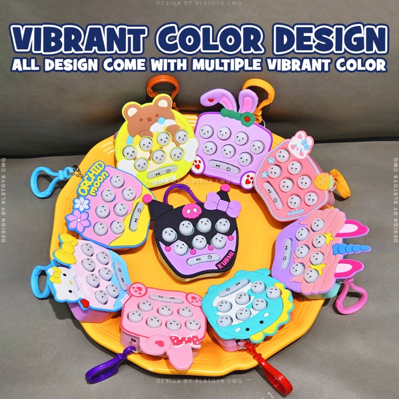 Sanrio Móc Chìa Khóa Trò Chơi Bấm Hack a mole hello kitty things kuromi melody cinnamoroll Quà Tặng Giáng Sinh