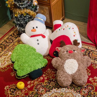 Gối trang trí giáng sinh hình ông già noel hoạt hình 45cm 60cm